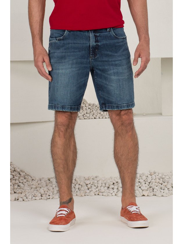 Bermuda Jeans Slim Masculina DLZ
