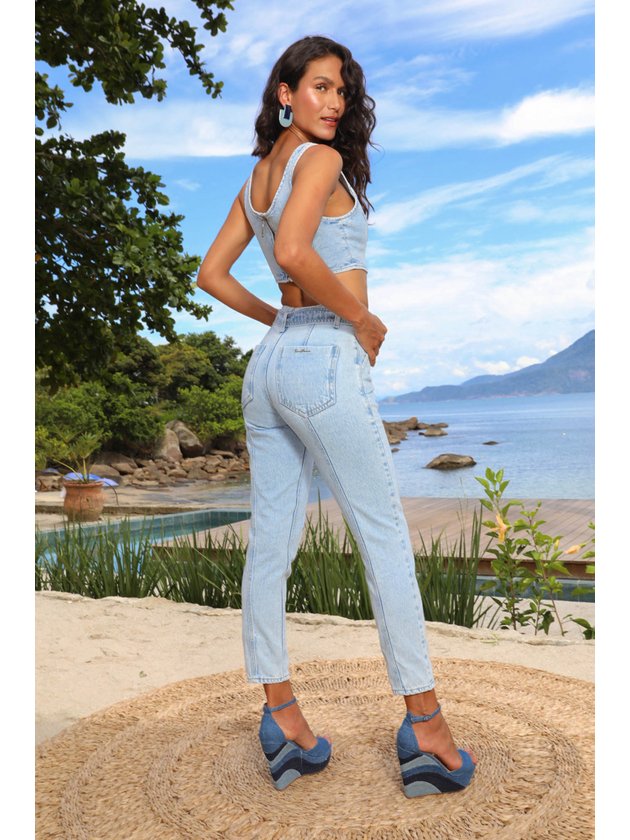 Calça Jeans Feminina Roupas Anos 60 Feminina CalÃ§a Roupas Marcas