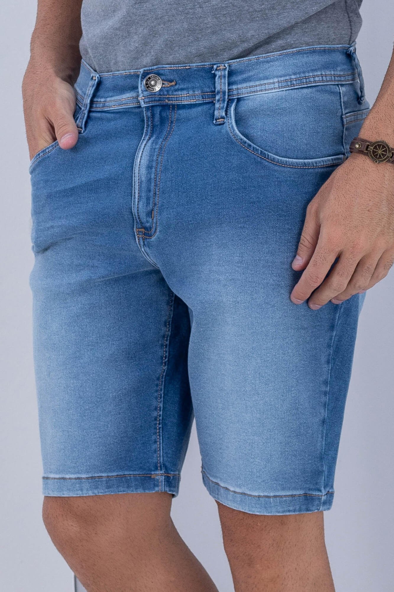 Bermuda Jeans Masculina Slim DLZ