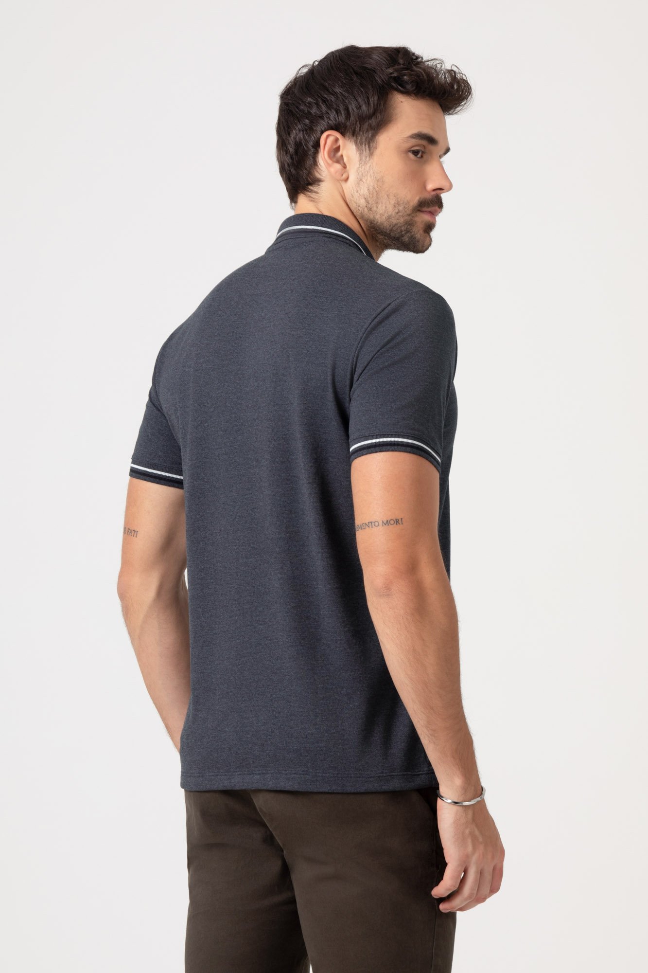 Polo Masculina Regular Manga Curta DLZ