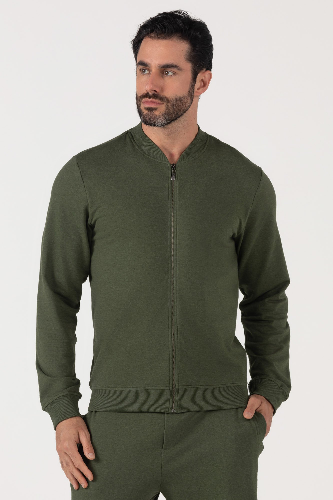 Stile Latino ダークグリーン ジャケット　　44 Jaqueta Regular DLZ