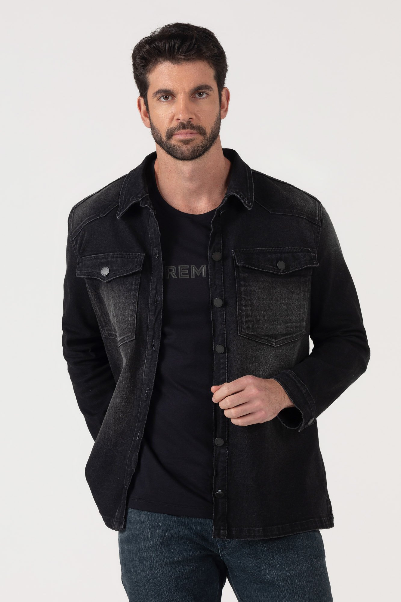 Jaqueta Shacket Manga Longa DLZ