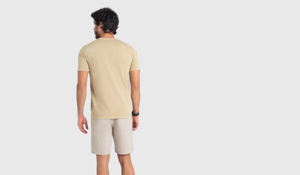 Camiseta Bege Fendi Manga Curta DLZ