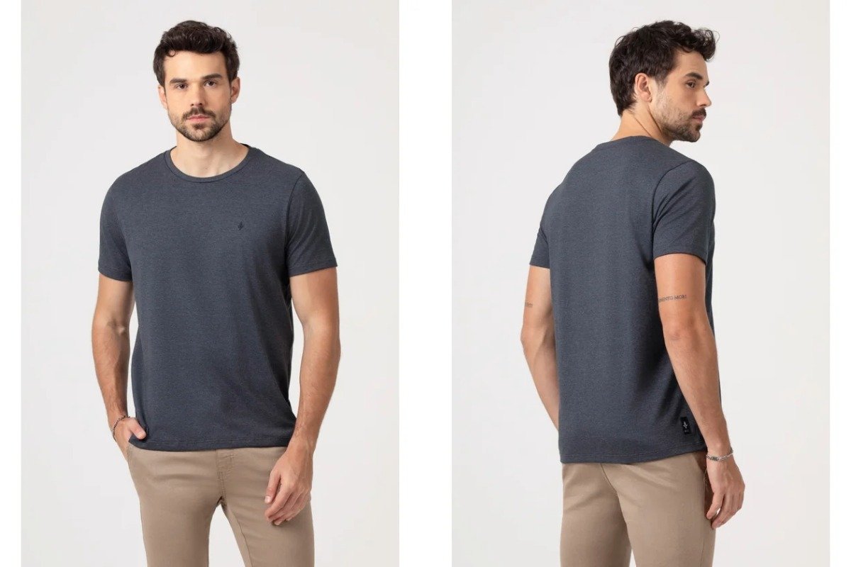 homem usando camiseta