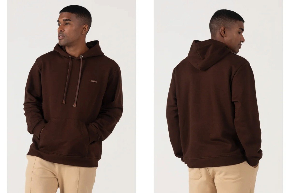 homem usando casaco de moletom