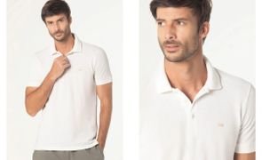 homem usando polo branca