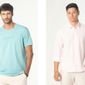 dois homens um de camiseta e o outro de camisa dois homens um de camiseta e o outro de camisa