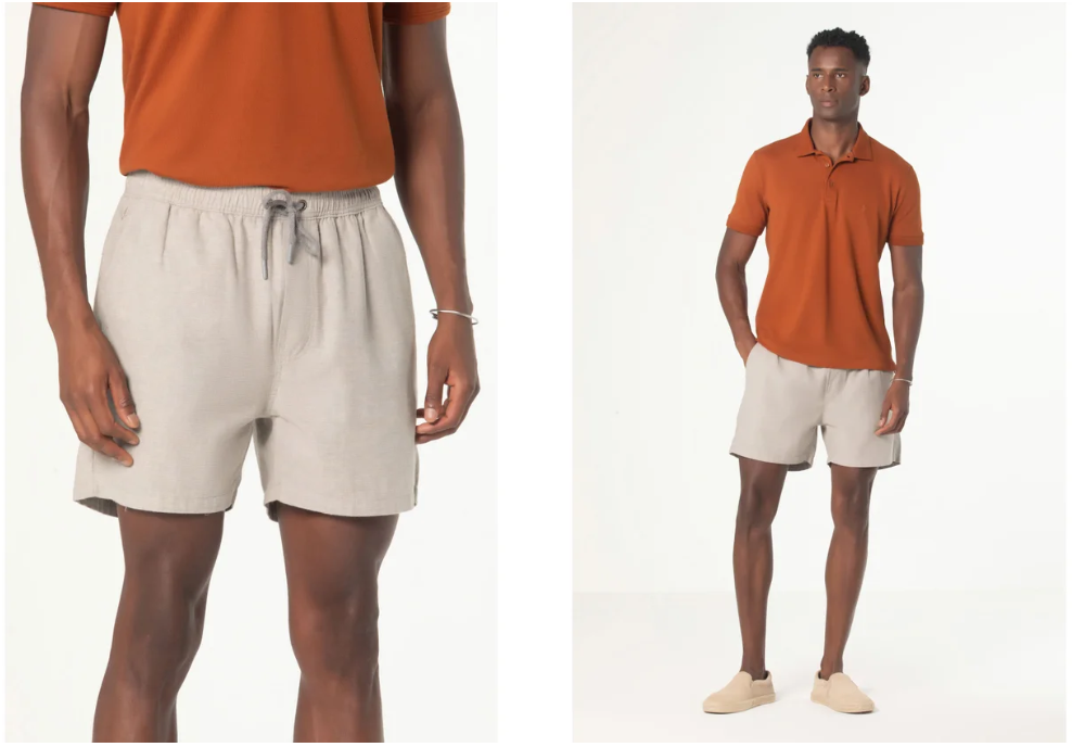 Shorts reinventados o contraste de propores