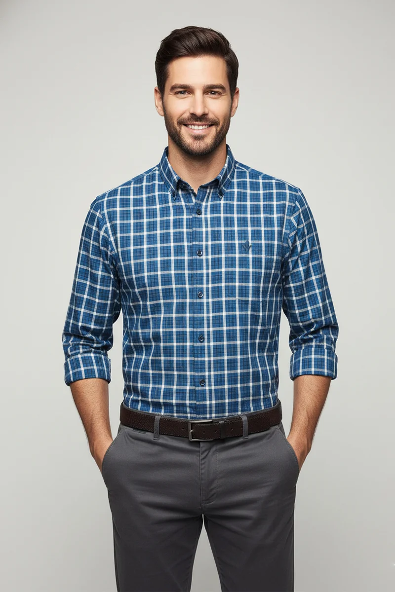 Camisa Masculina Manga Longa Comfort DLZ