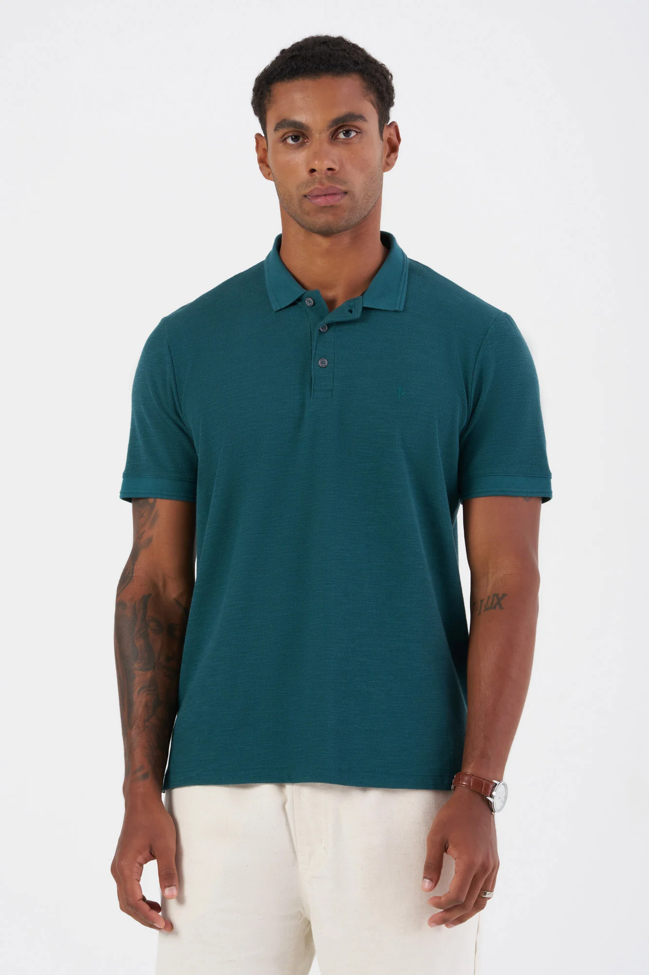 Polo Masculina Regular Manga Curta DLZ