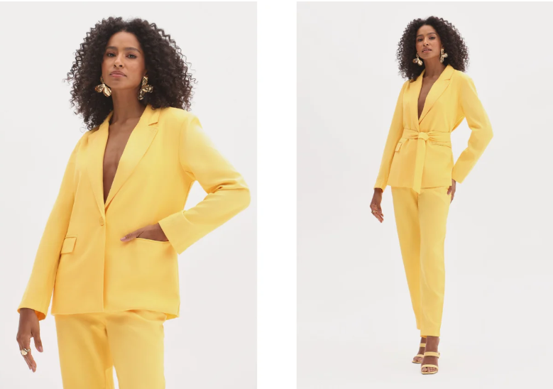 cores vibrantes blazer feminino solto alfaiataria