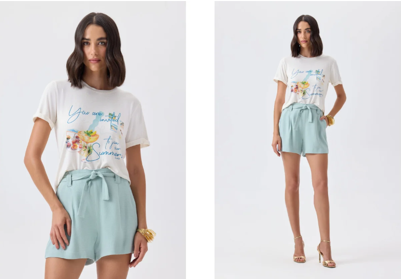 Montando os looks de viagem na prtica com t shirt