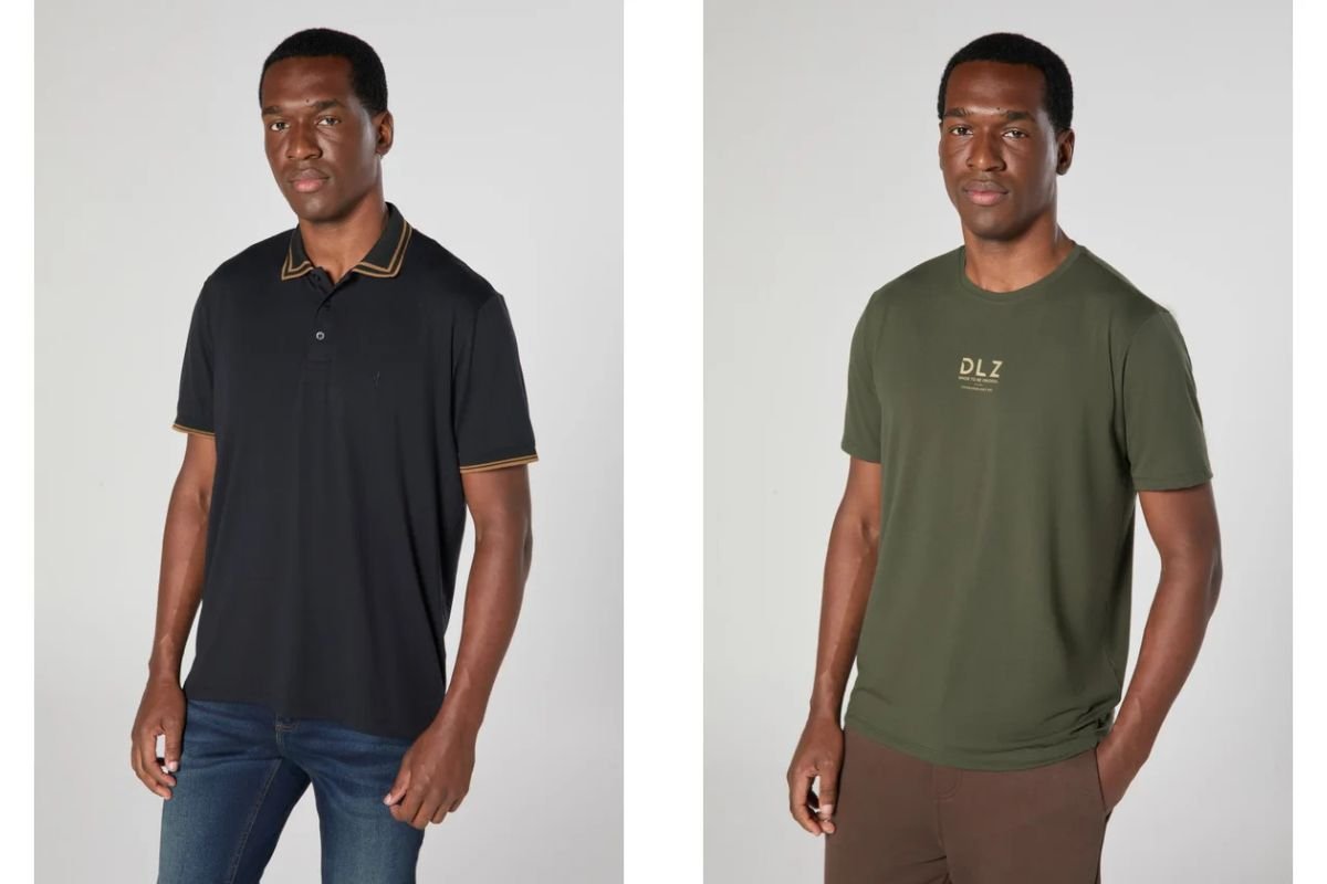modelos usando camisa e polo masculina