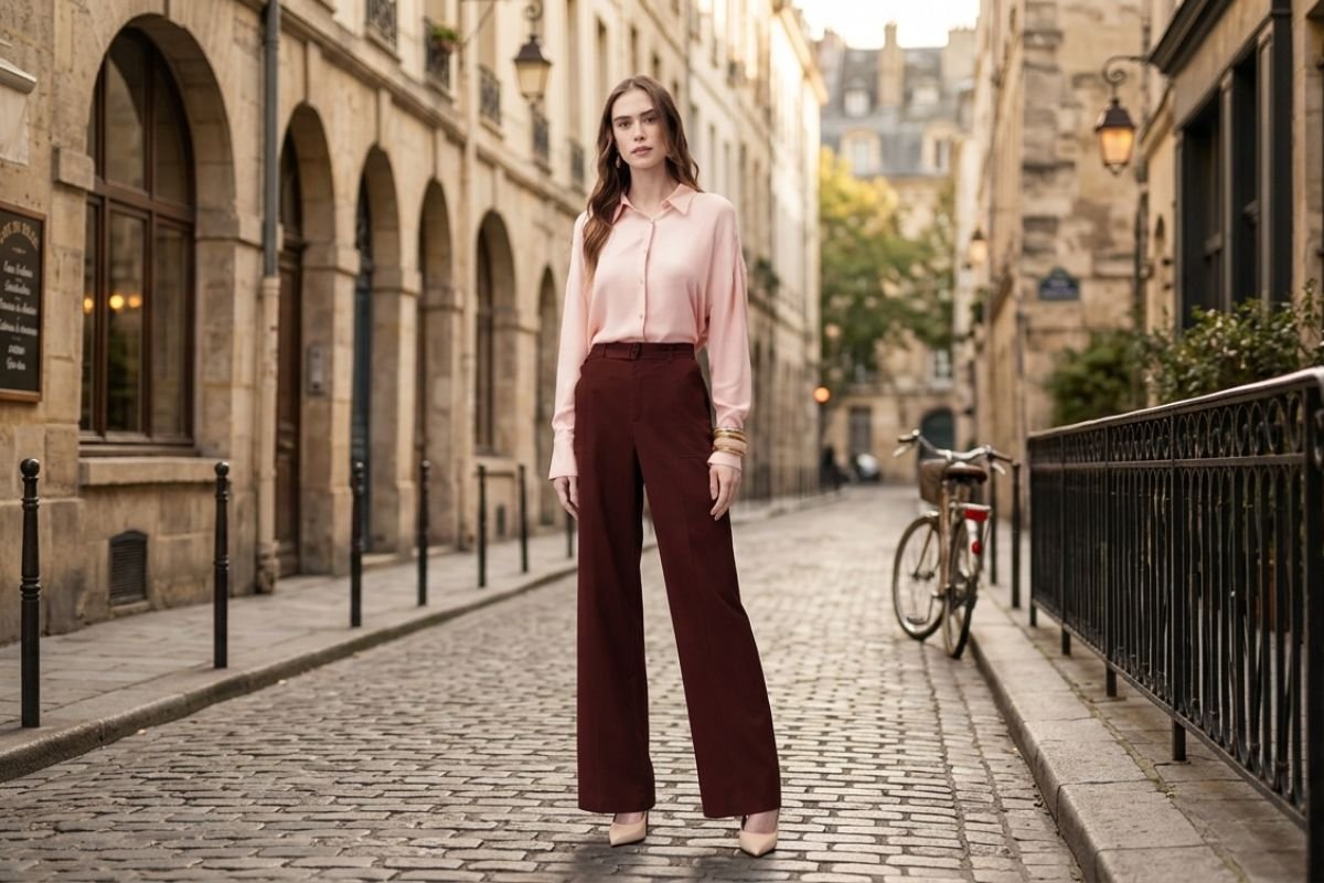 modelo posando com as tendencias de roupas para outono inverno 2026