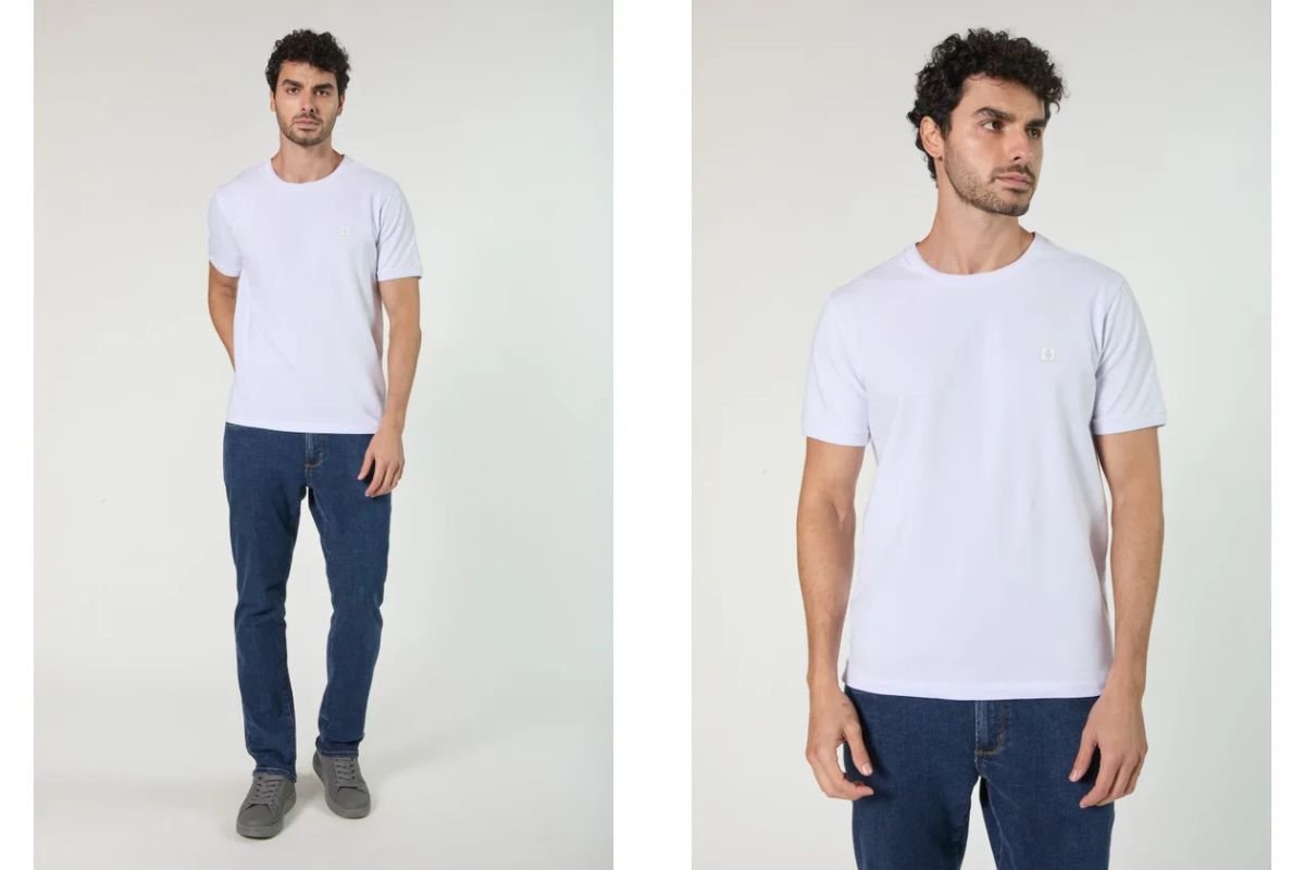 modelo com look para home office