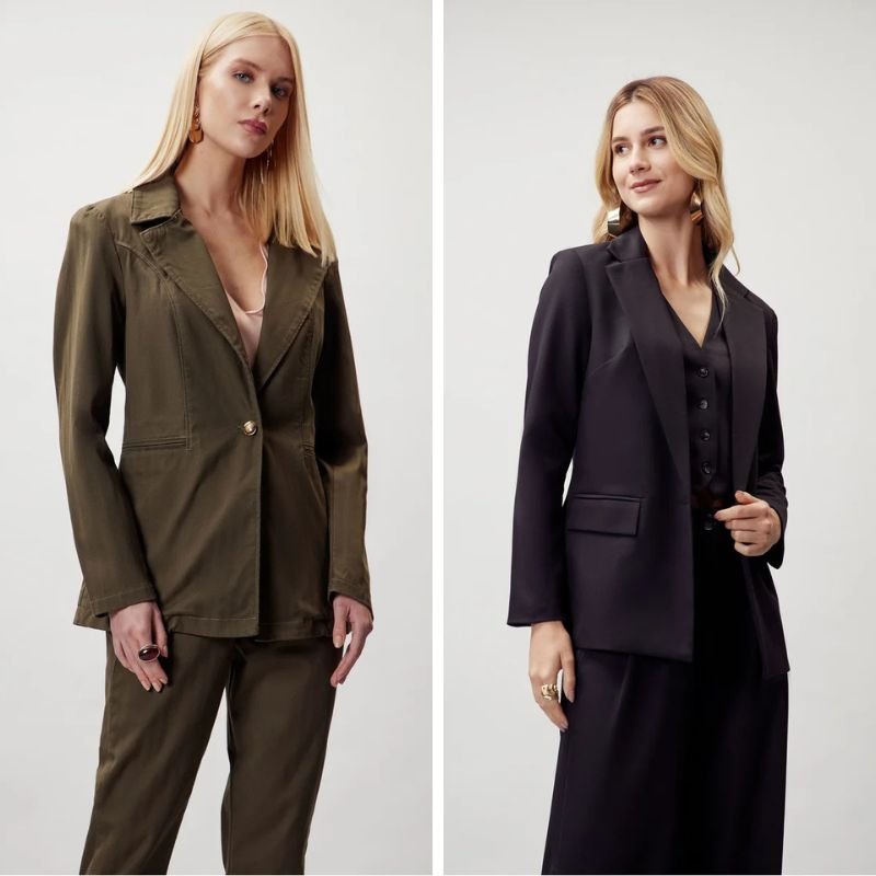 modelos usando blazer feminino