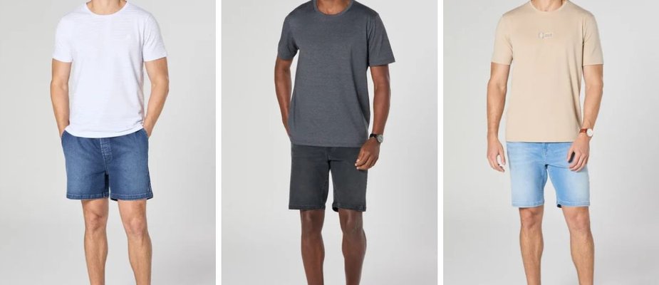 Bermuda jeans masculina: como o corte muda tudo (e por que a maioria erra no comprimento)