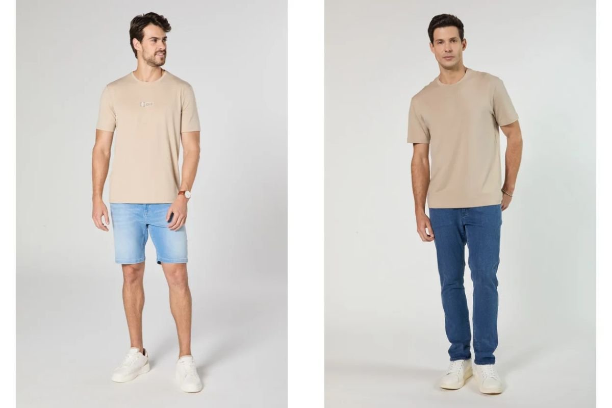 modelos usando diferentes tipos de roupas