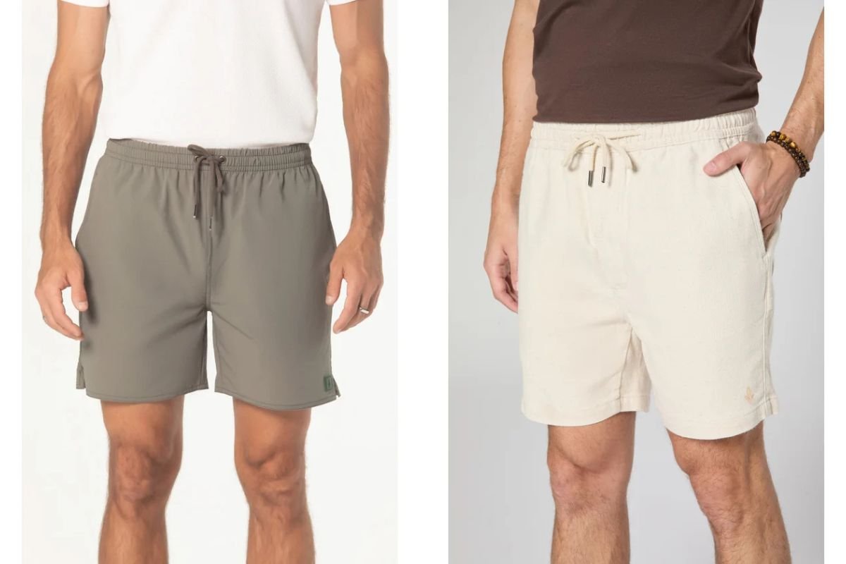 homens usando swimshort e bermuda