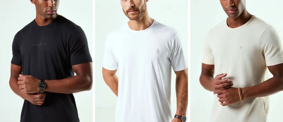 O que é blend de algodão, poliéster e elastano em camisetas? Entenda 48/48/4